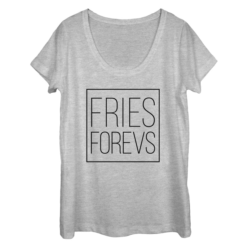 Women's CHIN UP Fries Forevs Scoop Neck