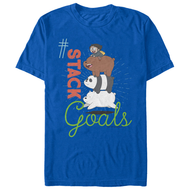 Men's We Bare Bears Stack Goals T-Shirt