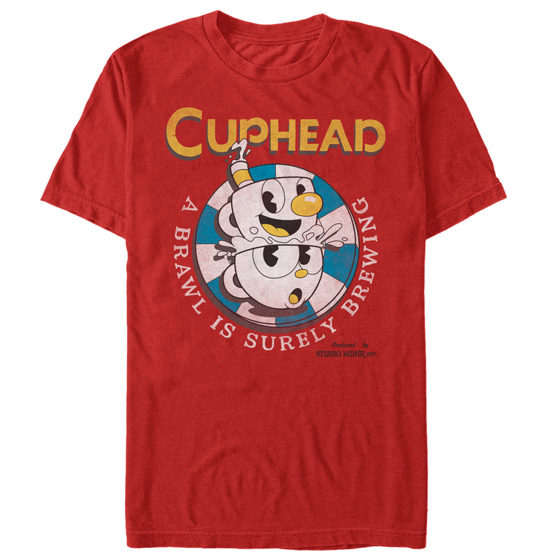 Men's Cuphead Brawl is Brewing T-Shirt