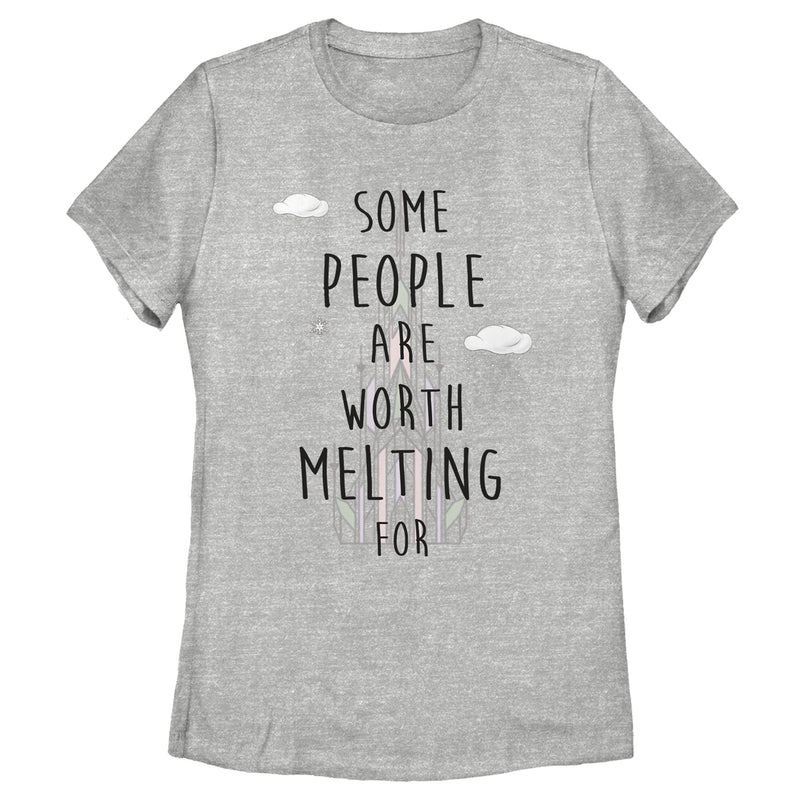 Women's Frozen People Worth Melting For T-Shirt