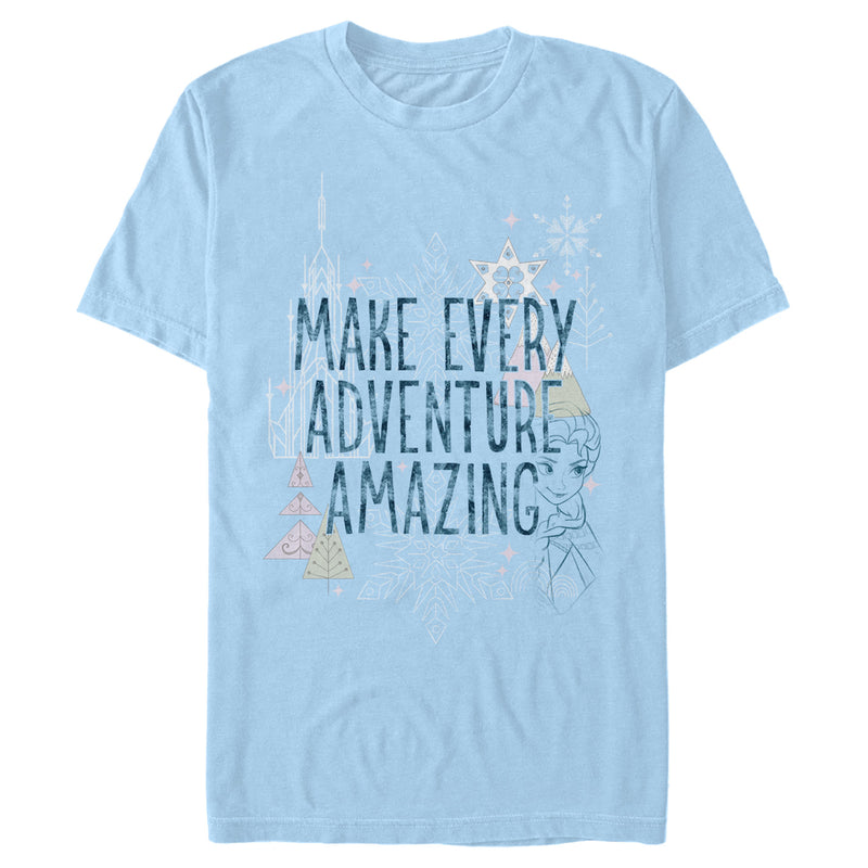 Men's Frozen Amazing Adventure Pattern T-Shirt