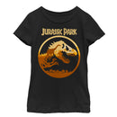 Girl's Jurassic Park T. Rex Sunset Silhouette T-Shirt