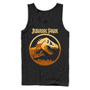 Men's Jurassic Park T. Rex Sunset Silhouette Tank Top