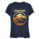 Junior's Jurassic Park T. Rex Sunset Silhouette T-Shirt