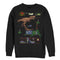 Men's Jurassic Park Pixel Video Game Sweatshirt