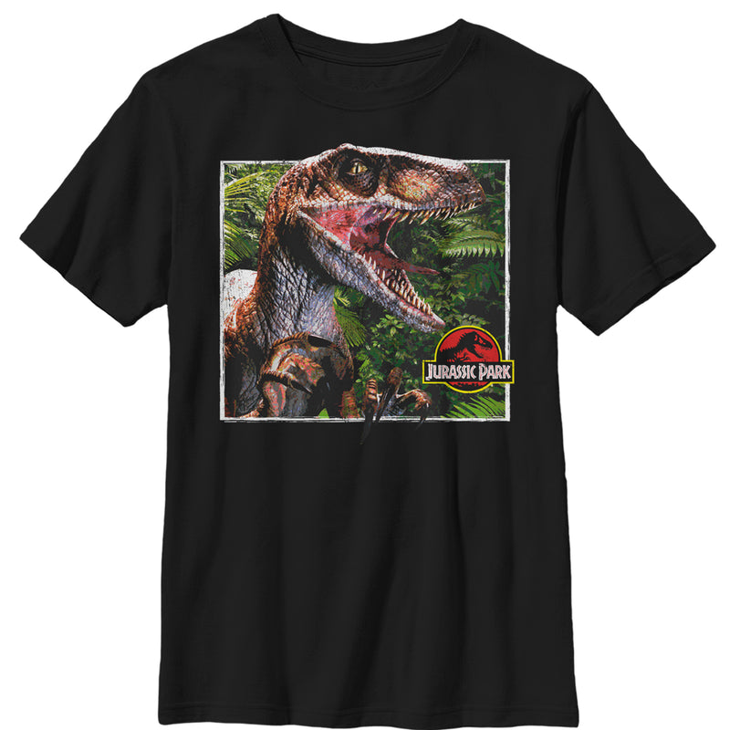 Boy's Jurassic Park Velociraptor Scene T-Shirt