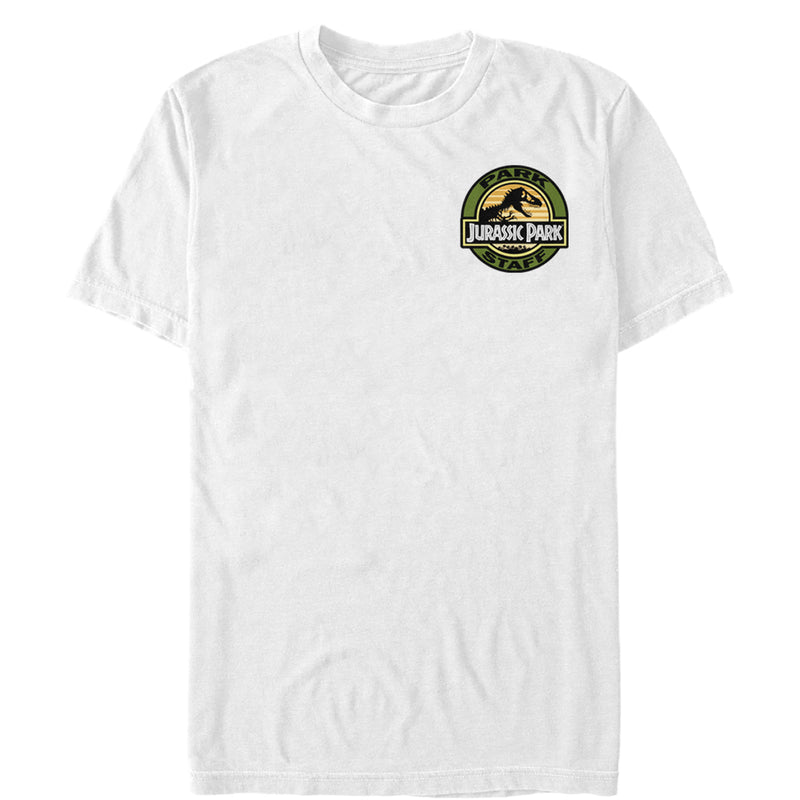 Men's Jurassic Park Park Staff Patch T-Shirt
