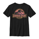 Boy's Jurassic Park Sunrise Logo T-Shirt