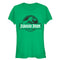 Junior's Jurassic Park Vintage Black and White Logo T-Shirt