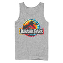 Men's Jurassic Park Groovy Tie-Dye Logo Tank Top
