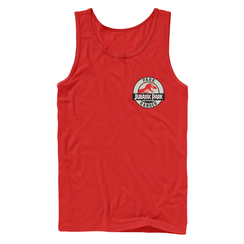 Men's Jurassic Park Ranger Logo Badge Tank Top