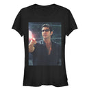Junior's Jurassic Park Dr. Malcolm Flare Distraction T-Shirt
