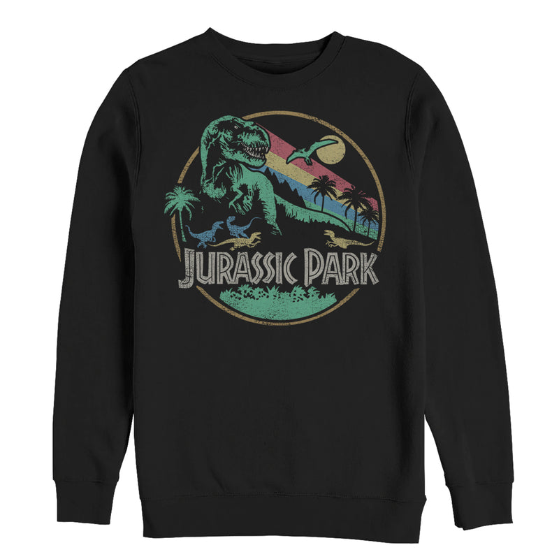 Men's Jurassic Park Rainbow Emblem Sweatshirt