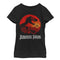 Girl's Jurassic Park Skeleton Desert Logo T-Shirt