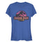 Junior's Jurassic Park Logo Sunset T-Shirt