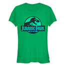 Junior's Jurassic Park Ocean Ripple Logo T-Shirt