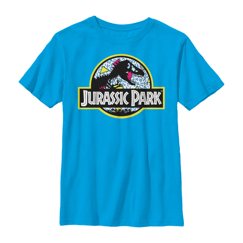 Boy's Jurassic Park Retro Party Logo T-Shirt