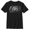 Boy's Jurassic Park T. Rex In Rearview Mirror, Objects Are Closer T-Shirt