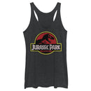 Women's Jurassic Park T Rex Logo Racerback Tank Top