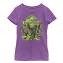 Girl's Jurassic World Raptor Logo Attack T-Shirt