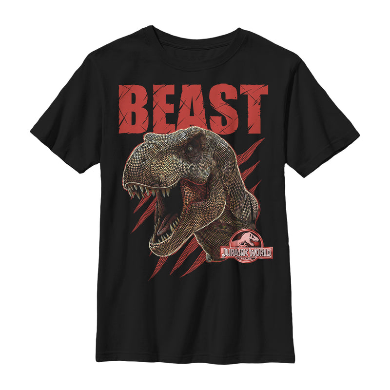 Boy's Jurassic World T. Rex Beast Dots T-Shirt