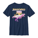 Boy's Jurassic World Retro T. Rex Sunset T-Shirt