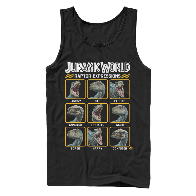 Men's Jurassic World: Fallen Kingdom Raptor Expressions Tank Top