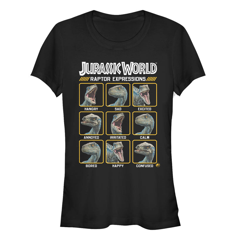 Junior's Jurassic World: Fallen Kingdom Raptor Expressions T-Shirt