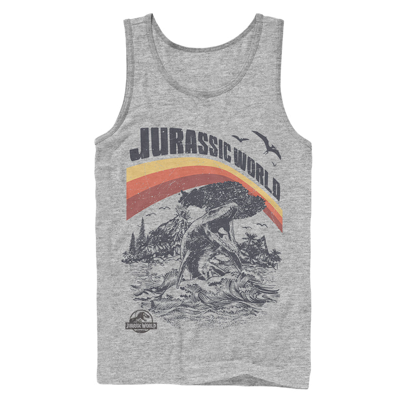 Men's Jurassic World: Fallen Kingdom Retro Sea Dino Tank Top