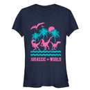 Junior's Jurassic World: Fallen Kingdom Tropical Dinosaurs T-Shirt