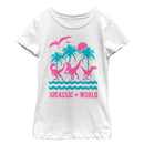 Girl's Jurassic World: Fallen Kingdom Tropical Dinosaurs T-Shirt