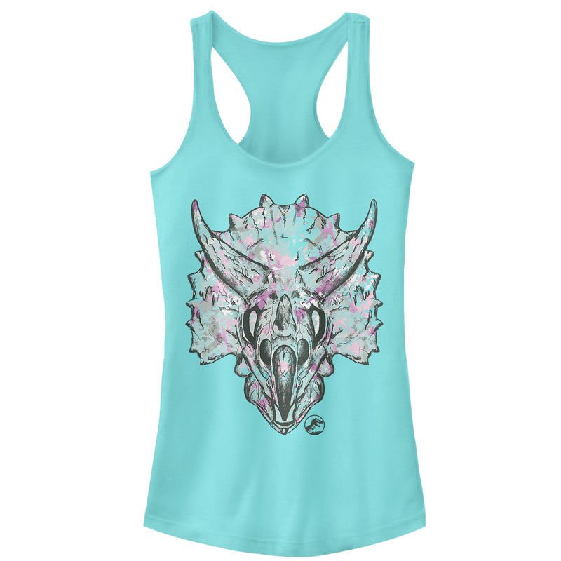 Junior's Jurassic World: Fallen Kingdom Artistic Triceratops Racerback Tank Top