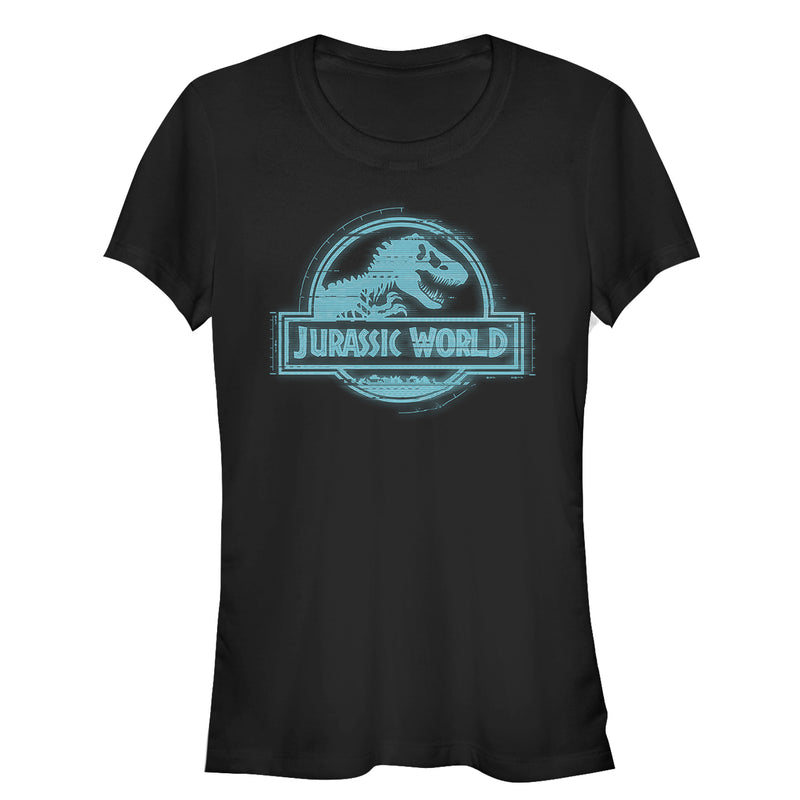 Junior's Jurassic World: Fallen Kingdom Glitch Logo T-Shirt