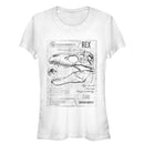 Junior's Jurassic World: Fallen Kingdom T. Rex Schematics T-Shirt