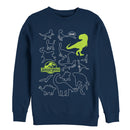 Men's Jurassic World: Fallen Kingdom Dinosaur Outline Sweatshirt