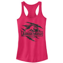 Junior's Jurassic World: Fallen Kingdom Logo Scales Slash Racerback Tank Top