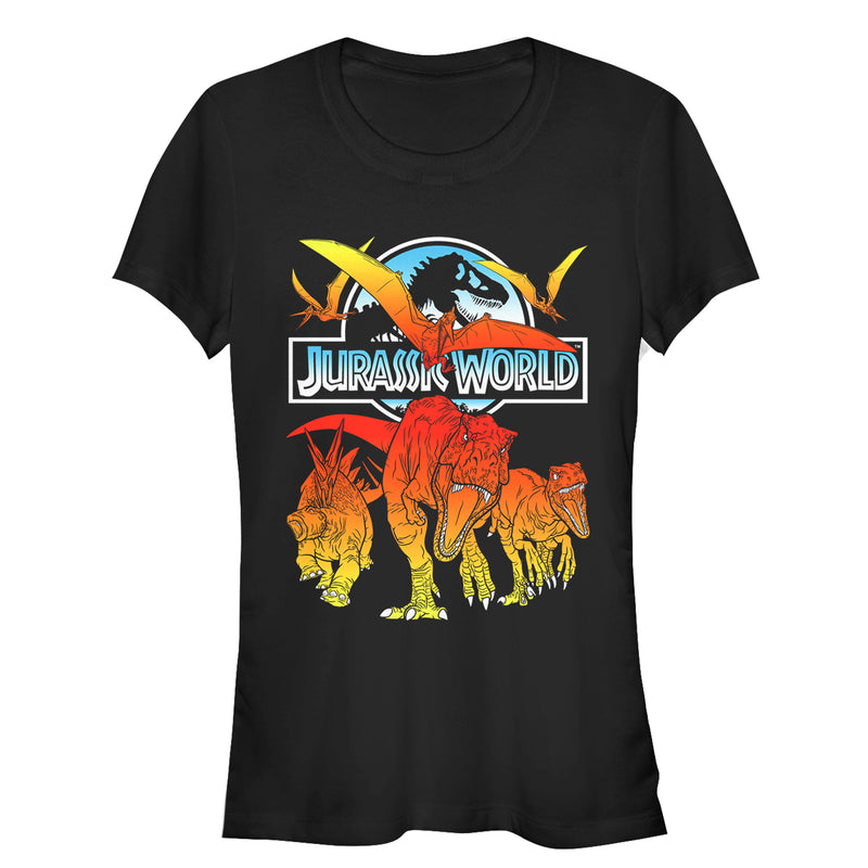 Junior's Jurassic World: Fallen Kingdom Fire Dinosaurs T-Shirt