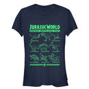 Junior's Jurassic World: Fallen Kingdom Dinosaur Identification Card T-Shirt