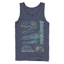 Men's Jurassic World: Fallen Kingdom Fossil Skulls Tank Top