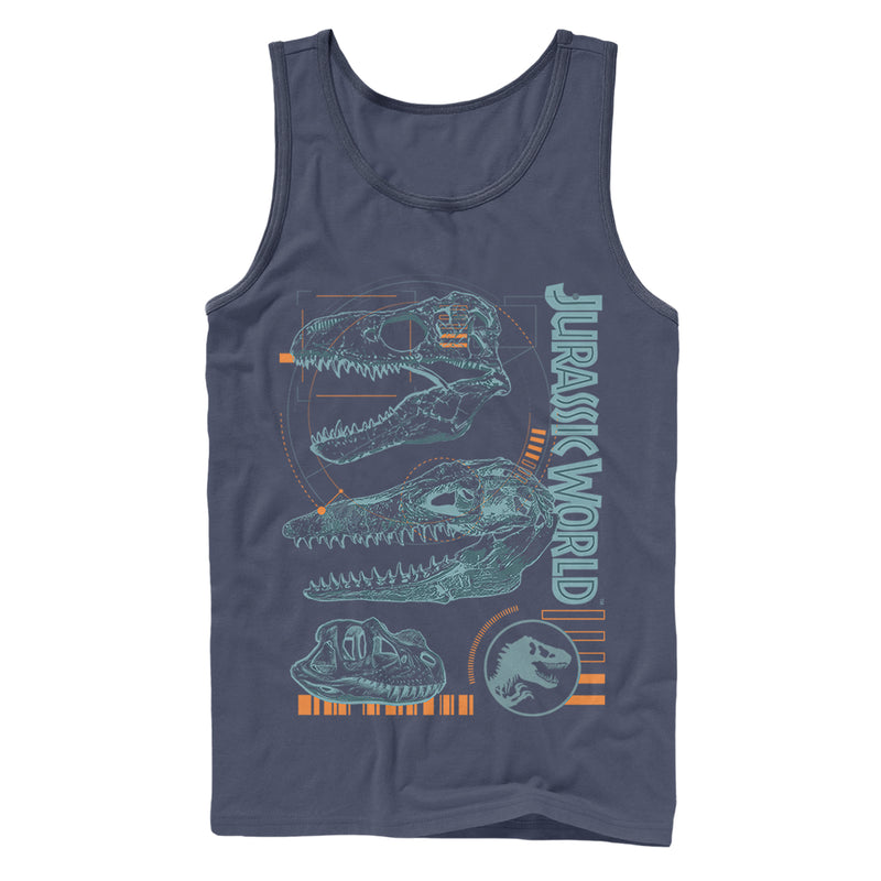 Men's Jurassic World: Fallen Kingdom Fossil Skulls Tank Top