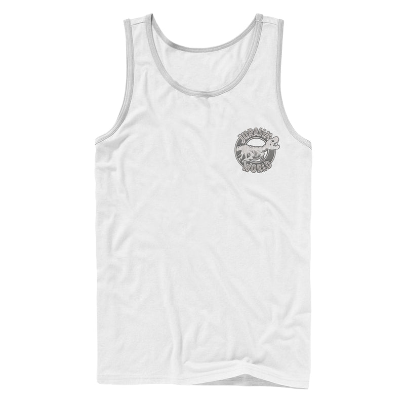 Men's Jurassic World: Fallen Kingdom Skeleton Badge Tank Top