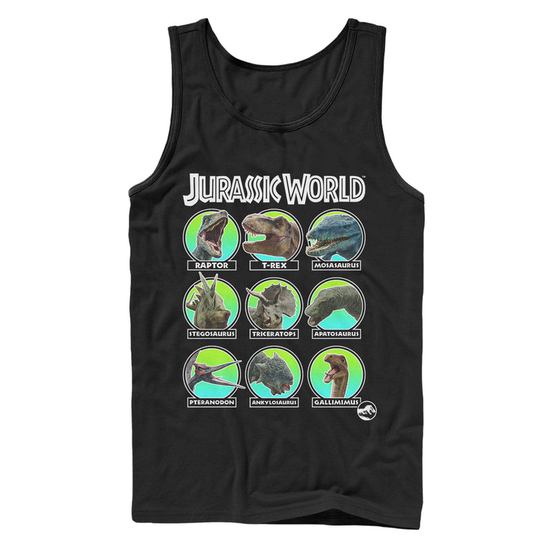 Men's Jurassic World: Fallen Kingdom Dino All Stars Tank Top