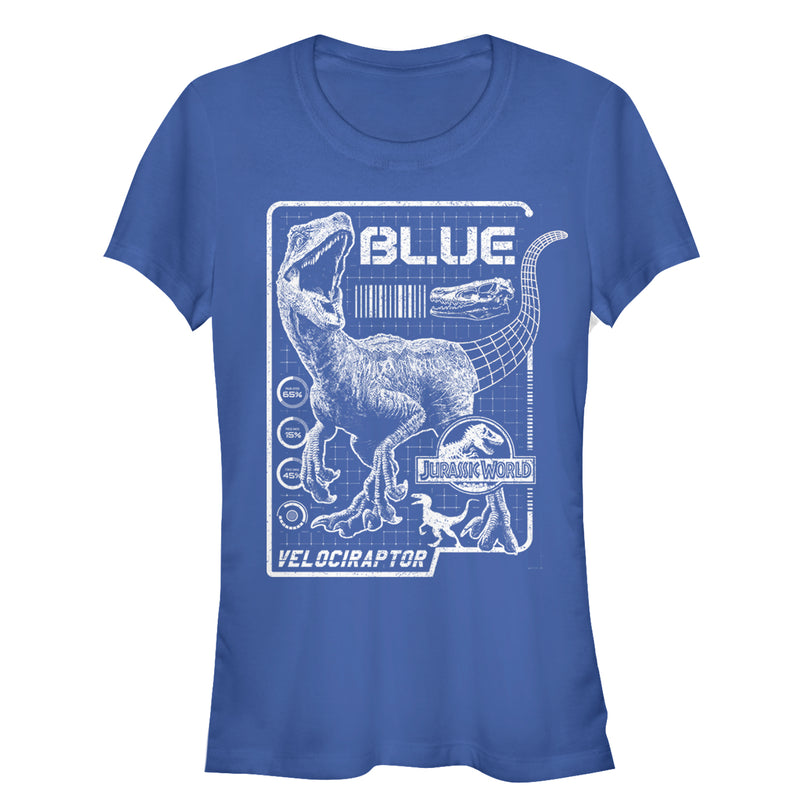 Junior's Jurassic World: Fallen Kingdom Blue Details T-Shirt