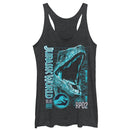 Women's Jurassic World: Fallen Kingdom Blue Portrait Racerback Tank Top