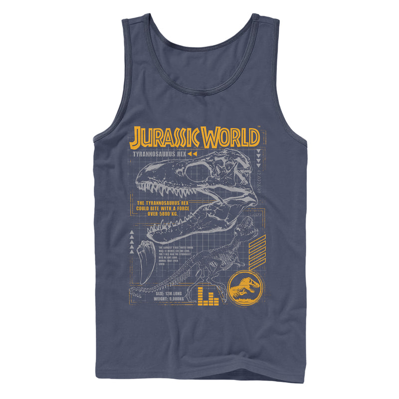 Men's Jurassic World: Fallen Kingdom T.Rex Scary Facts Tank Top