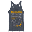 Women's Jurassic World: Fallen Kingdom T.Rex Scary Facts Racerback Tank Top