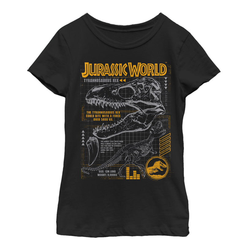 Girl's Jurassic World: Fallen Kingdom T.Rex Scary Facts T-Shirt