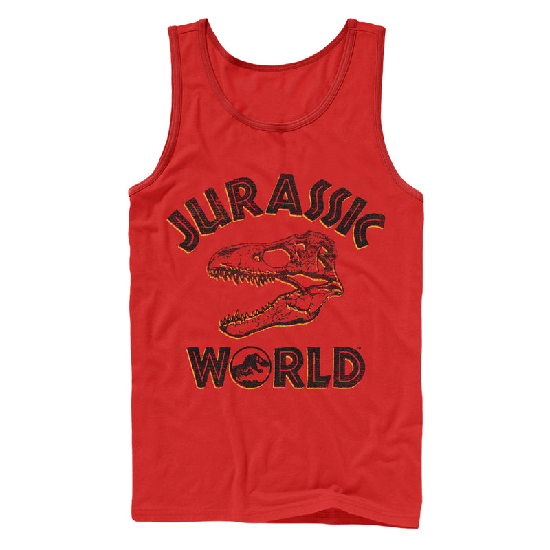 Men's Jurassic World: Fallen Kingdom Skull Fossil Tank Top