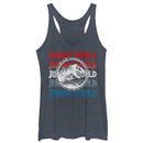 Women's Jurassic World: Fallen Kingdom 4th of July Logo Racerback Tank Top