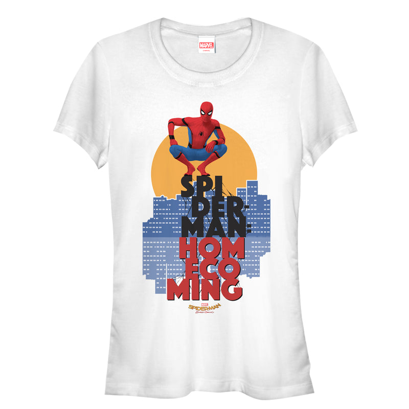 Junior's Marvel Spider-Man: Homecoming City T-Shirt